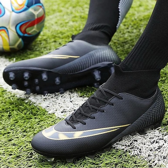 Unisex‎ Football Soccer Shoe Big Kids Youth Outdoor Firm Ground Soccer Cleats 10 - Picture 5 of 10